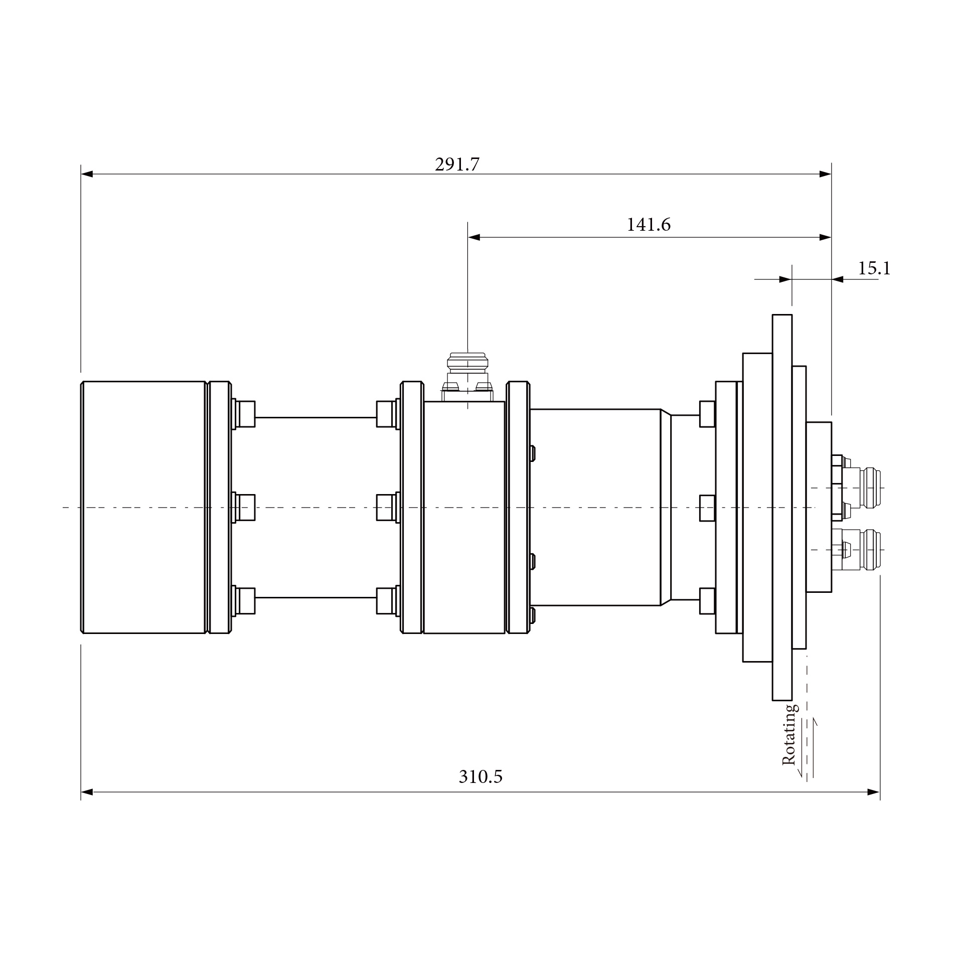 ��·��ת��ŦRJ153183 1CH 2CH 3CH��Ϊ1.0 GHz~1.1 GHz N������